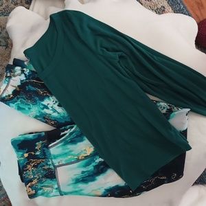 Girls old navy active wear outfit, high-rise leggings and top both size 14-16